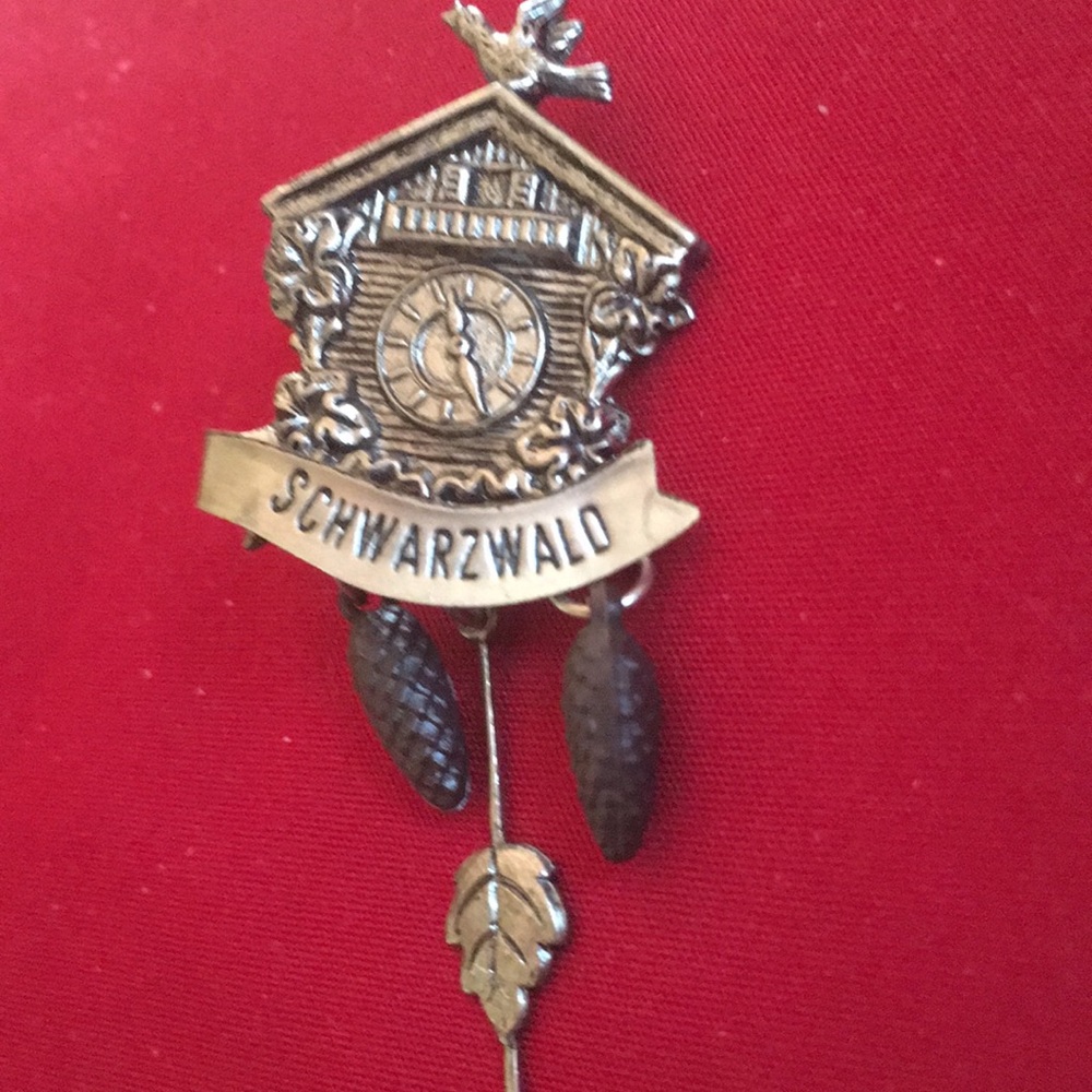 Schwarzwald Gold and Brown Brooch